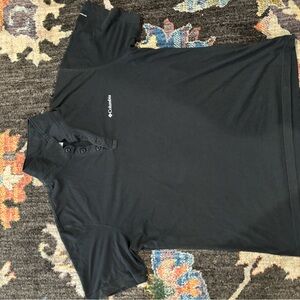 Columbia Black Polo Shirt with Short Sleeves